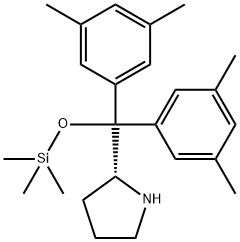 Pyrrolidine,  2-[bis(3,5-dimethylphenyl)[(trimethylsilyl)oxy]methyl]-,  (2R)- Structural