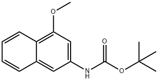 Tert-Butyl 4-Methoxynaphthalen-2-Ylcarbamate Structural