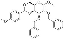 Methyl-4,6-di-O-(4-methoxybenzylidene)-2,3-di-O-benzyl-α-D-galactopyranoside Structural