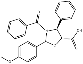 (4S,5R)-3-Benzoyl-2-(4-methoxyphenyl)-4-phenyl-5-oxazolidinecarboxylic acid Structural Picture