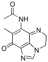 Acetamide,  N-(5,9-dihydro-8-methyl-9-oxo-4H-imidazo[1,5,4-de]quinoxalin-7-yl)- Structural