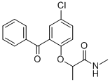 2-(2-Benzoyl-4-chlorophenoxy)-N-methylpropionamide