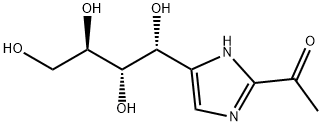 1-[4-(1,2,3,4-TETRAHYDROXYBUTYL)-1H-IMIDAZOL-2-YL]ETHANONE Structural