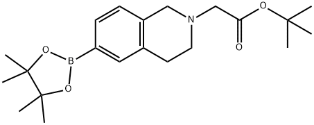 tert-butyl 2-(6-(4,4,5,5-tetramethyl-1,3,2-dioxaborolan-2-yl)-3,4-dihydroisoquinolin-2(1H)-yl)acetate Structural