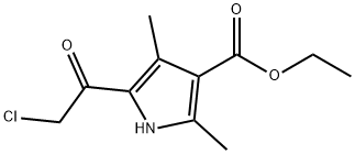 5-(2-CHLORO-ACETYL)-2,4-DIMETHYL-1H-PYRROLE-3-CARBOXYLIC ACID ETHYL ESTER Structural