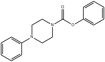 4-PHENYL-PIPERAZINE-1-CARBOXYLIC ACID PHENYL ESTER Structural