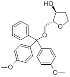 5-O-(DIMETHOXYTRITYL)-1,2-DIDEOXY-D-RIBOSE Structural