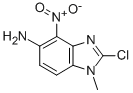 2-CHLORO-1-METHYL-4-NITRO-1H-BENZO[D]IMIDAZOL-5-AMINE Structural