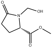 L-Proline, 1-(hydroxymethyl)-5-oxo-, methyl ester (9CI) Structural