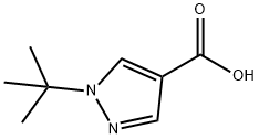 1-tert-butyl-1H-pyrazole-4-carboxylic acid Structural