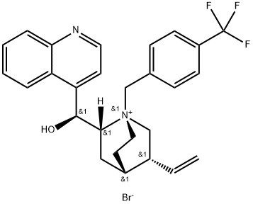 N-(4-Trifloromethybenzyl)cinchoninum bromide Structural