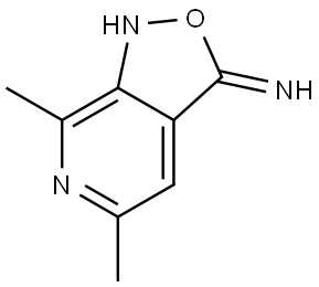 Isoxazolo[3,4-c]pyridin-3(1H)-imine, 5,7-dimethyl- (9CI) Structural