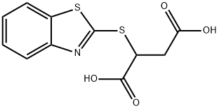 2-(1,3-BENZOTHIAZOL-2-YLTHIO)SUCCINIC ACID Structural