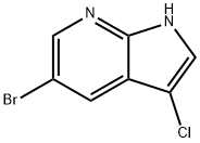 5-Bromo-3-chloro-1H-pyrrolo[2,3-b]pyridine Structural