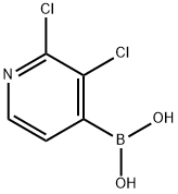 2,3-dichloro-4-pyridineboronic acid Structural