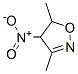 Isoxazole,  4,5-dihydro-3,5-dimethyl-4-nitro- Structural