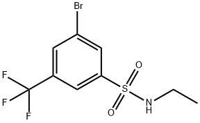 3-Bromo-N-ethyl-5-(trifluoromethyl)benzenesulfonamide Structural