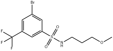 3-Bromo-N-(3-methoxypropyl)-5-(trifluoromethyl)benzenesulfonamide