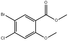 Methyl 5-bromo-4-chloro-2-methoxybenzoate Structural