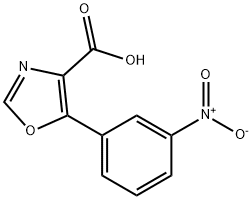 5-(3-Nitrophenyl)oxazole-4-carboxylic acid Structural