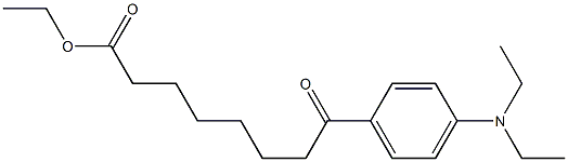 Ethyl 8-[4-(N,N-diethylamino)phenyl]-8-oxooctanoate Structural