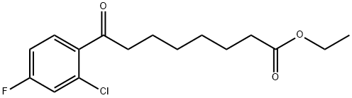 Ethyl 8-(2-chloro-4-fluorophenyl)-8-oxooctanoate Structural