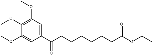 Ethyl 8-(3,4,5-trimethoxyphenyl)-8-oxooctanoate Structural