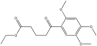 Ethyl 5-(2,4,5-trimethoxyphenyl)-5-oxovalerate Structural