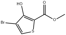 METHYL 4-BROMO-3-HYDROXYTHIOPHENE-2-CARBOXYLATE Structural