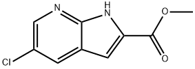 methyl 5-chloro-1H-pyrrolo[2,3-b]pyridine-2-carboxylate Structural