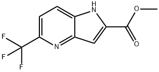 METHYL 5-(TRIFLUOROMETHYL)-1H-PYRROLO[3,2-B]PYRIDINE-2-CARBOXYLATE Structural