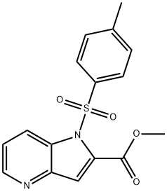 METHYL 1-TOSYL-1H-PYRROLO[3,2-B]PYRIDINE-2-CARBOXYLATE Structural