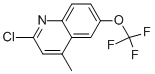 2-CHLORO-4-METHYL-6-(TRIFLUOROMETHOXY)QUINOLINE Structural