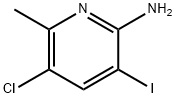 2-AMINO-3-IODO-5-CHLORO-6-METHYLPYRIDINE Structural