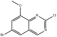 6-BROMO-2-CHLORO-8-METHOXYQUINAZOLINE Structural