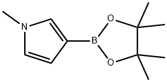 1-methyl-3-(4,4,5,5-tetramethyl-1,3,2-dioxaborolan-2-yl)-1H-pyrrole Structural