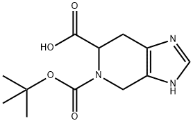 5-BOC -4,5,6,7-TETRAHYDRO-3H-IMIDAZO[4,5-C]PYRIDINE-6-CARBOXYLIC ACID Structural