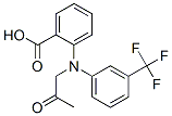 Benzoic  acid,  2-[(2-oxopropyl)[3-(trifluoromethyl)phenyl]amino]- Structural