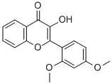 2',4'-DIMETHOXY-3-HYDROXYFLAVONE Structural