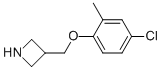 3-(4-Chloro-2-methyl-phenoxymethyl)-azetidine Structural