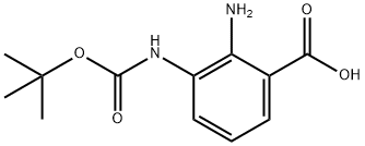 2-AMINO-3-BOCAMINO-BENZOIC ACID Structural