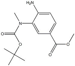 4-AMINO-3-(TERT-BUTOXYCARBONYL-METHYL-AMINO)-BENZOIC ACID METHYL ESTER Structural