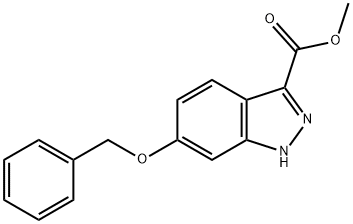 6-BENZYLOXY-1H-INDAZOLE-3-CARBOXYLIC ACID METHYL ESTER Structural