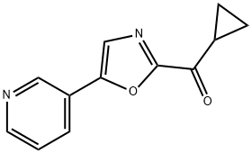 CYCLOPROPYL-(5-PYRIDIN-3-YL-OXAZOL-2-YL)-METHANONE Structural