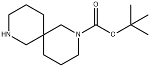 TERT-BUTYL 2,8-DIAZASPIRO[5.5]UNDECANE-2-CARBOXYLATE Structural