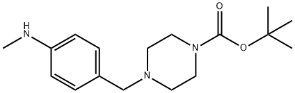 4-(4-METHYLAMINO-BENZYL)-PIPERAZINE-1-CARBOXYLIC ACID TERT-BUTYL ESTER Structural