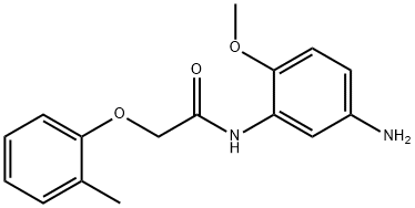 N-(5-Amino-2-methoxyphenyl)-2-(2-methylphenoxy)-acetamide Structural