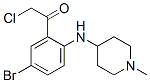 Ethanone,  1-[5-bromo-2-[(1-methyl-4-piperidinyl)amino]phenyl]-2-chloro- Structural