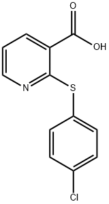 2-(4-CHLOROPHENYLTHIO)NICOTINIC ACID Structural