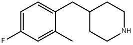 4-(4-FLUORO-2-METHYL-BENZYL)-PIPERIDINE Structural